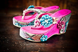 Kimora Wedge Flowers