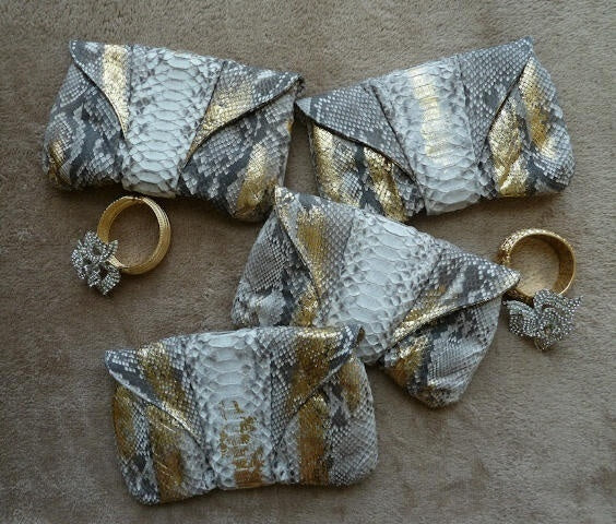 Python Mini Butterfly Clutch